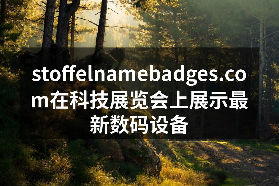 展会现场,stoffelnamebadges.com吸引众多观众
