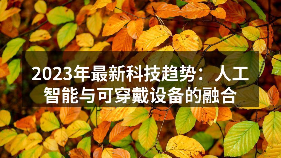 人工智能与可穿戴设备的未来